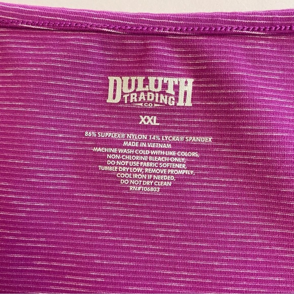 Duluth Trading Co Women's NoGA Classic Short Sleeve Dress Size XXL Purple - Picture 6 of 8